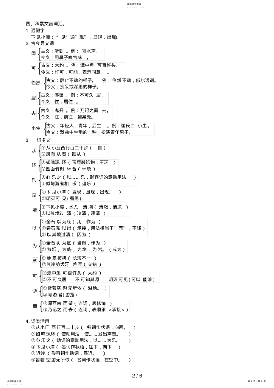 2022年整理：《小石潭记》教学设计 .pdf_第2页