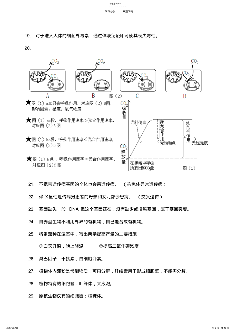 2022年高中生物易错知识点总结 .pdf_第2页