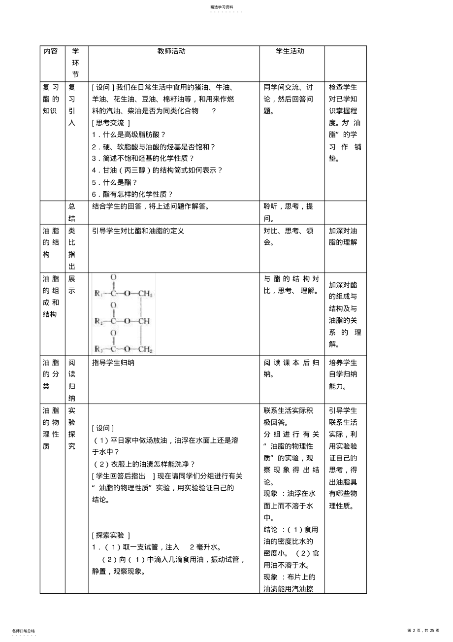 2022年高中化学选修5全册教案 .pdf_第2页