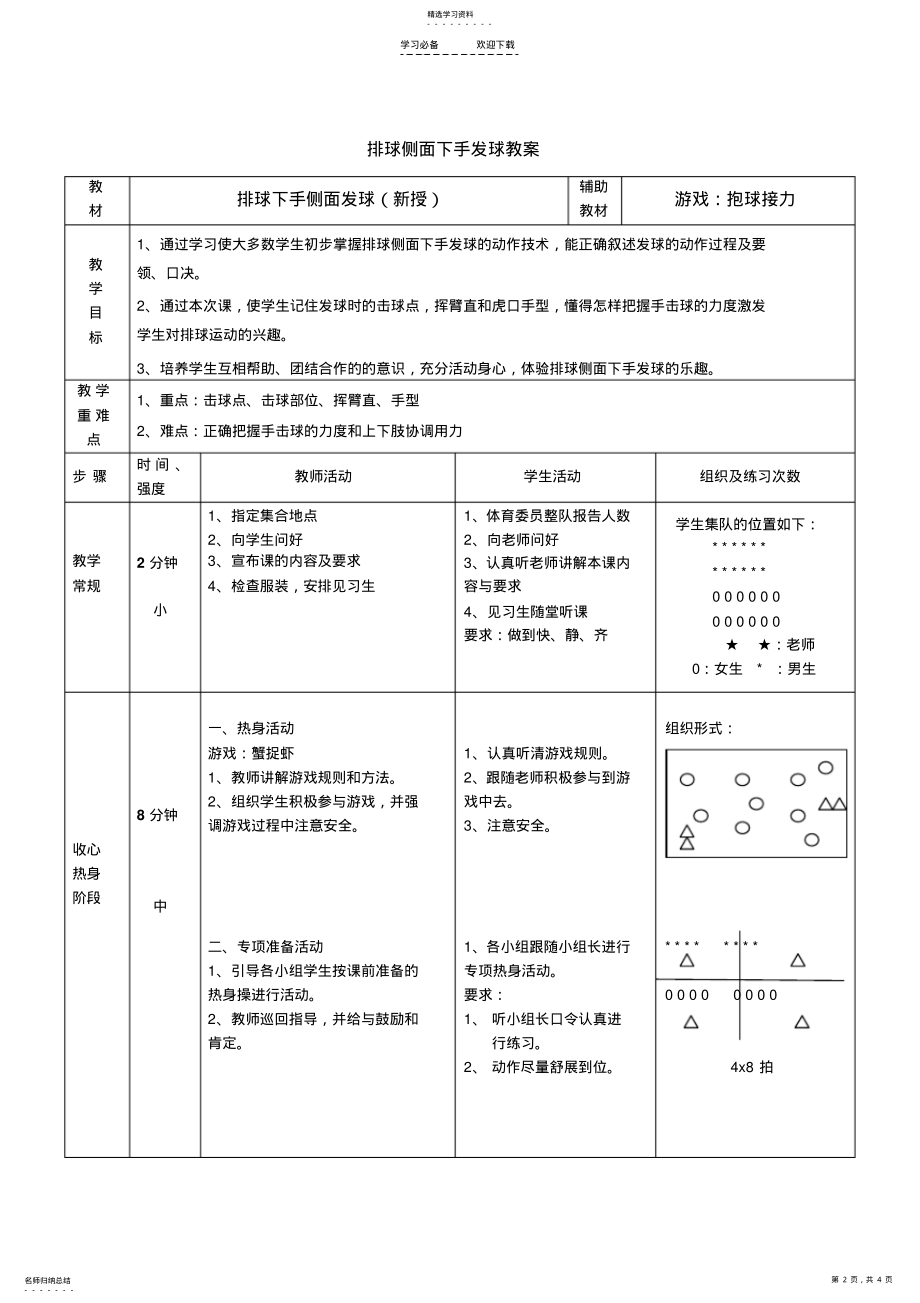 2022年排球侧面下手发球教案 .pdf_第2页