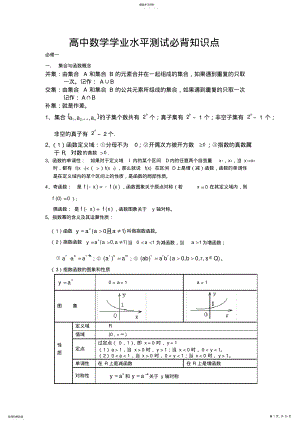 2022年高中数学学业水平测试必背知识点 4.pdf