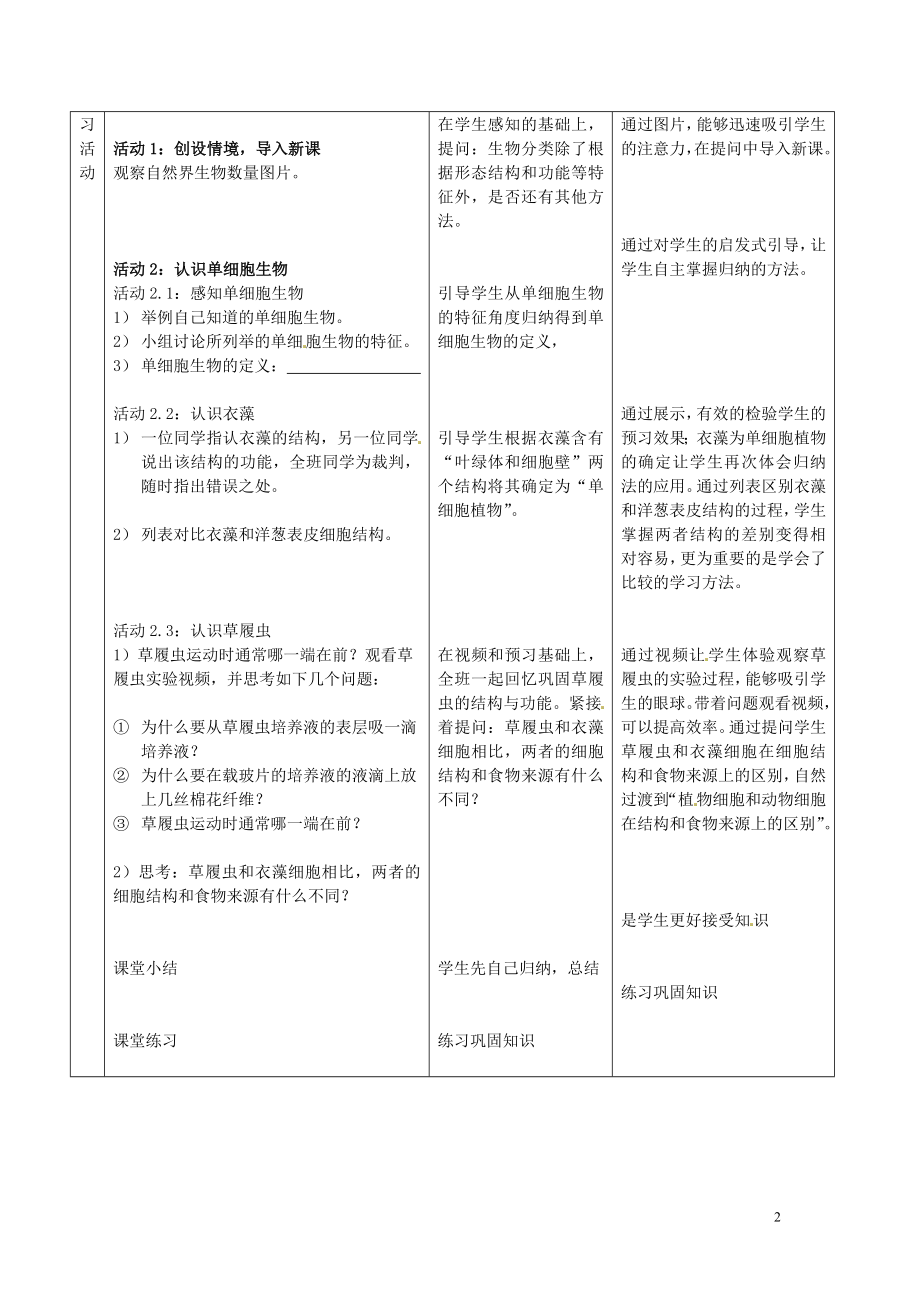 2016秋七年级科学上册2.6物种的多样性教案浙教版.doc_第2页