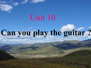 初一上10单元Canyouplaytheguitar.ppt