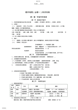 2022年高一地理知识点归纳 .pdf