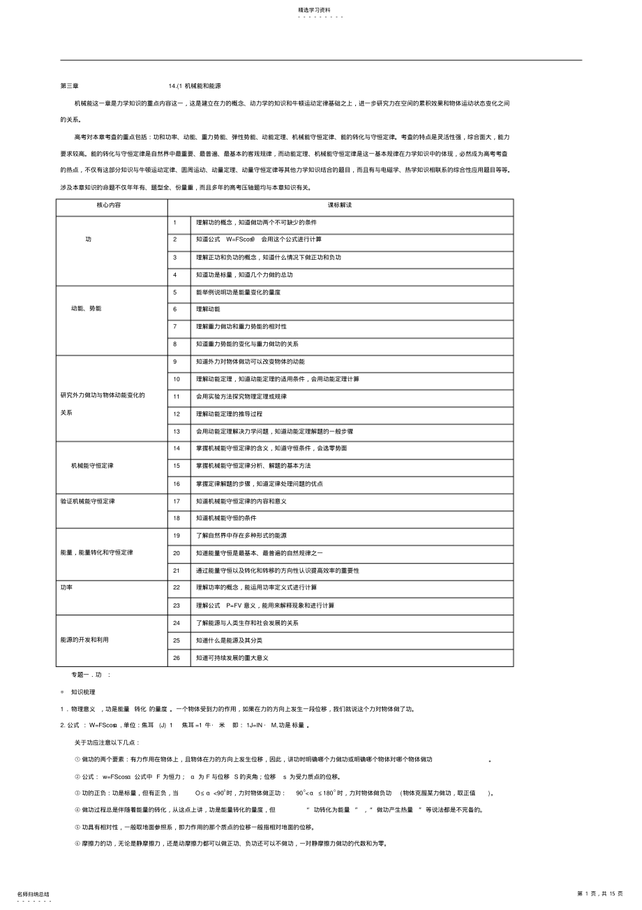 2022年高中物理专题讲座必修二功和功率专题 2.pdf_第1页