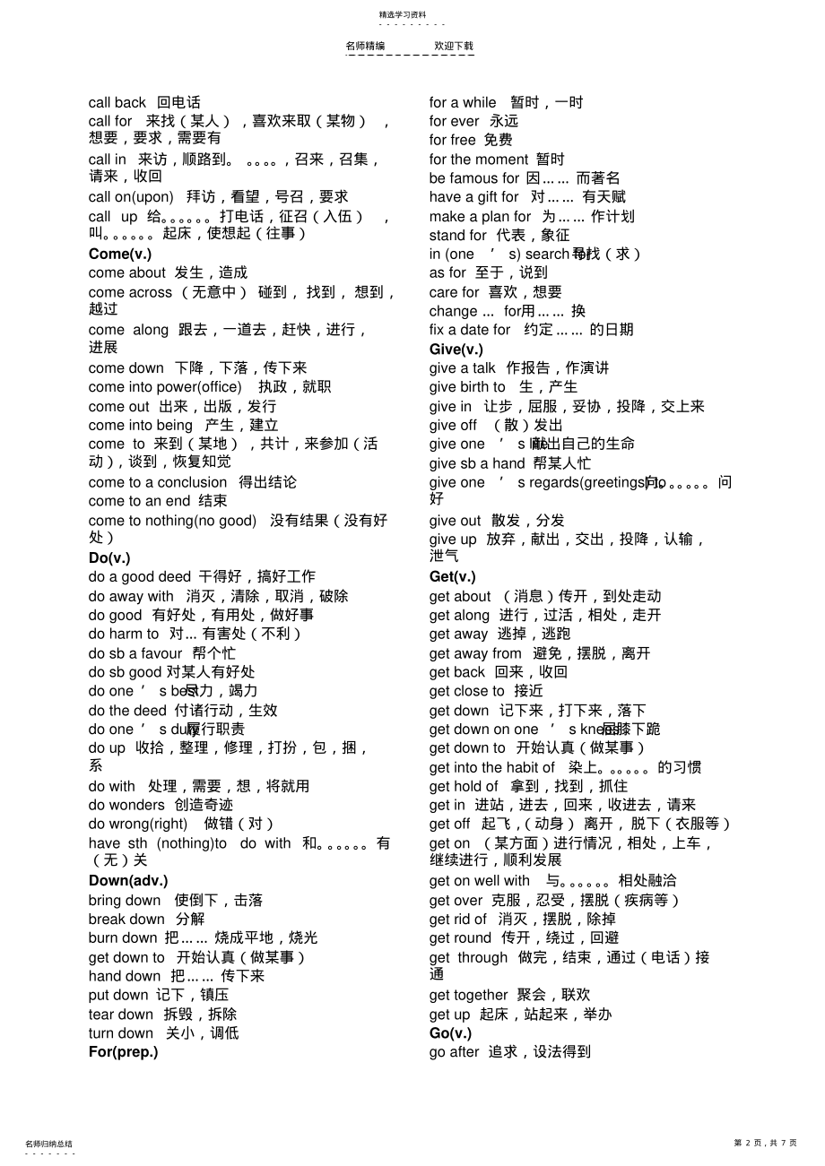 2022年高考英语常用词组 .pdf_第2页