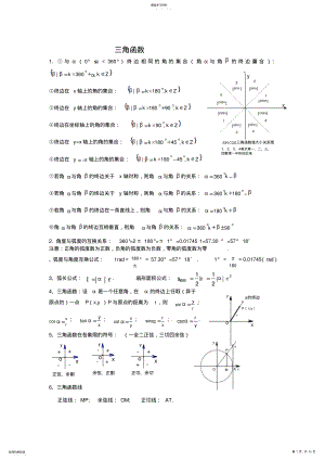 2022年高中数学三角函数知识点总结实用版 2.pdf