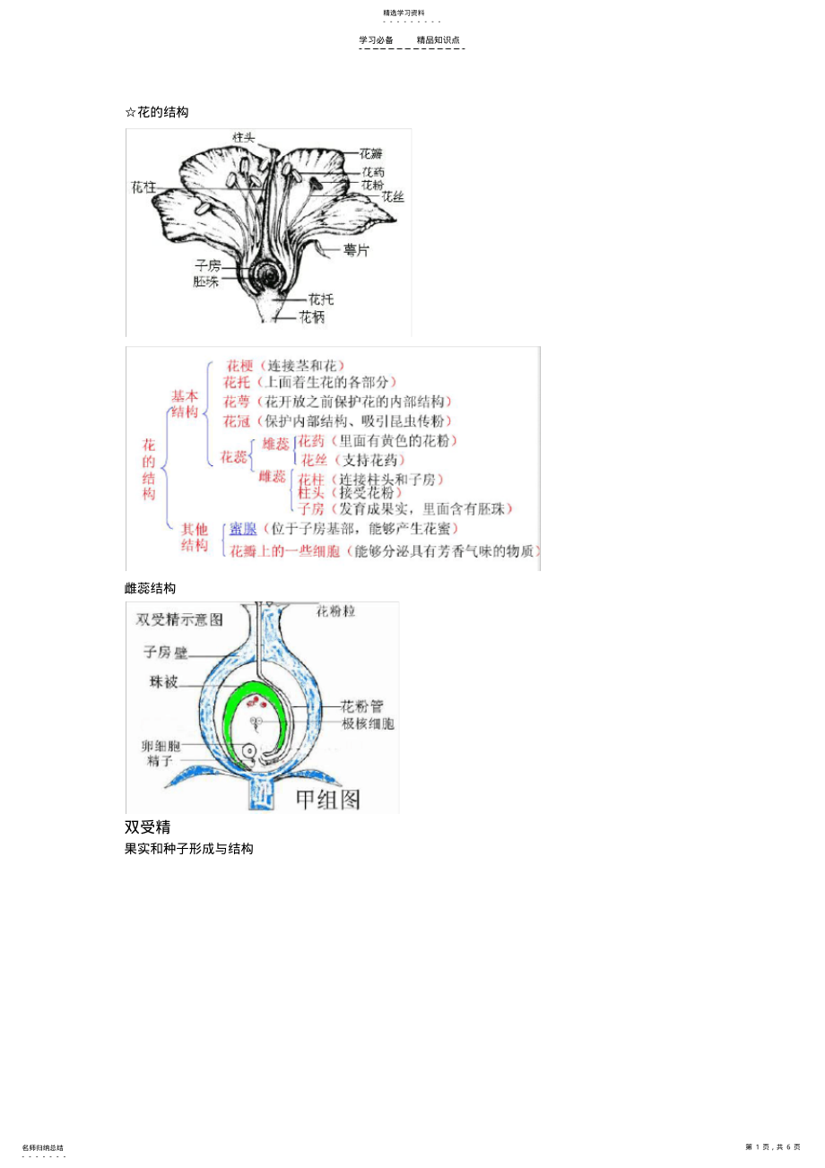 2022年高中生物必修二第一章知识点总结 .pdf_第1页