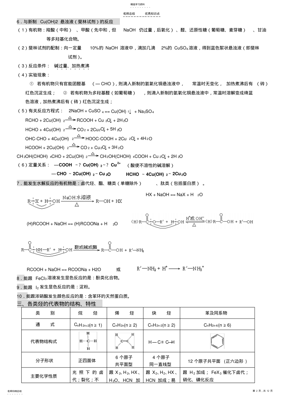 2022年高中有机化学基础知识点归纳 3.pdf_第2页