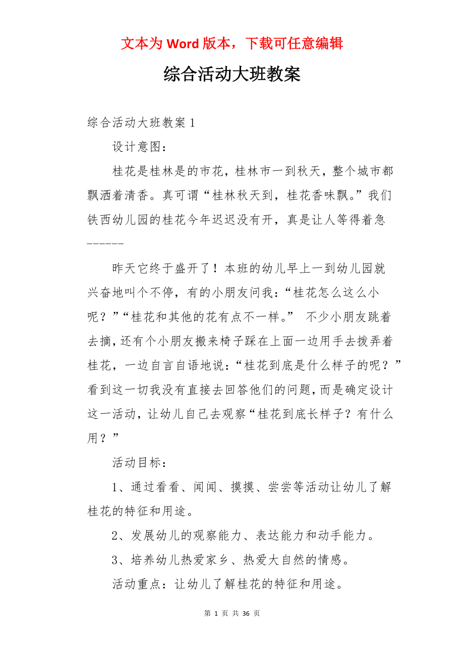 综合活动大班教案.docx_第1页