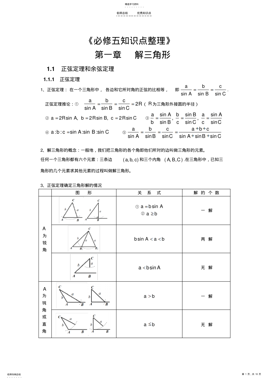 2022年高中数学必修五知识点整理 2.pdf_第1页