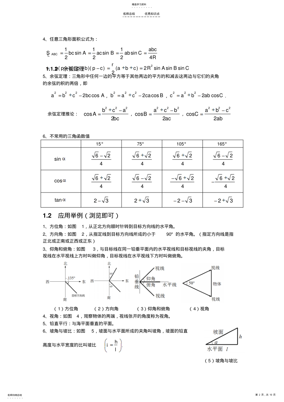 2022年高中数学必修五知识点整理 2.pdf_第2页