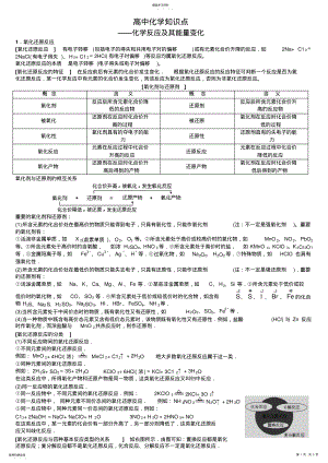 2022年高中化学知识点—化学反应及其能量变化 .pdf