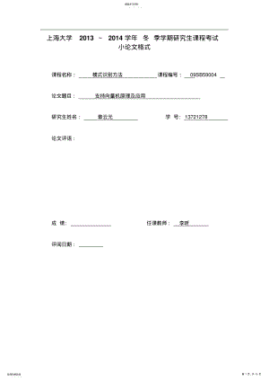 2022年支持向量机综述 .pdf