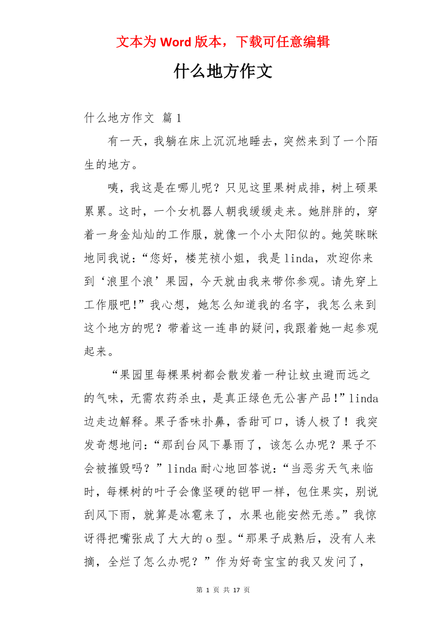 什么地方作文.docx_第1页