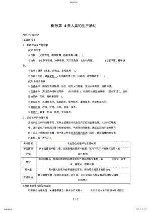 2022年高考地理第二轮专题复习第部分专题倒数第4天 .pdf