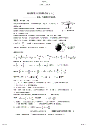 2022年高考物理知识归纳总结之六 .pdf