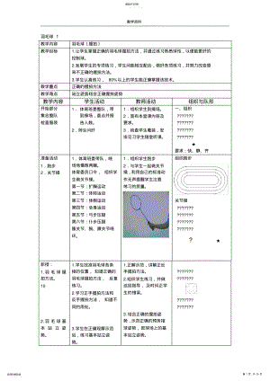 2022年高中羽毛球课模块教案 .pdf