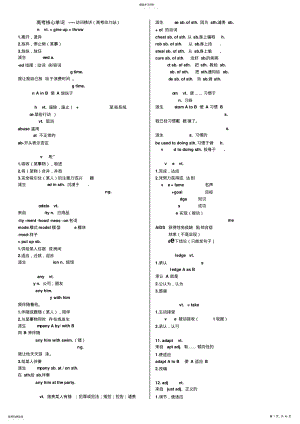 2022年高考英语核心词汇详解讲义 .pdf