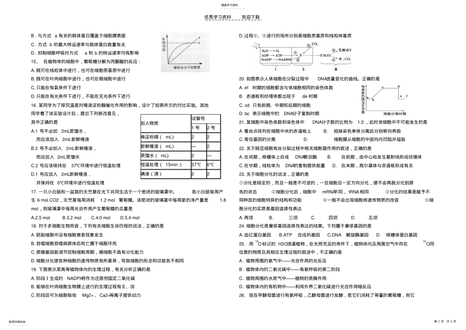 2022年高三一轮复习必修一期末考试 .pdf_第2页