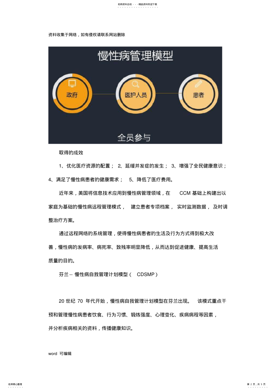 2022年慢病管理的三种模式只是分享 .pdf_第2页