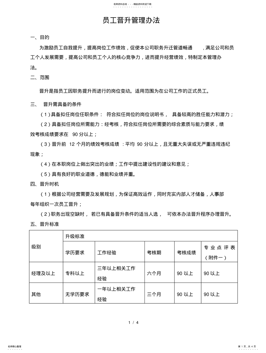 2022年2022年公司晋升管理办法 .pdf_第1页