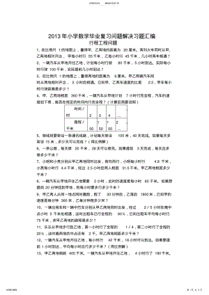 2022年2022年六年级下册数学总复习应用题 .pdf