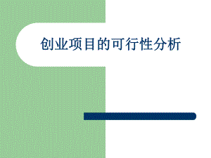 创业项目的SWOT分析ppt课件.ppt