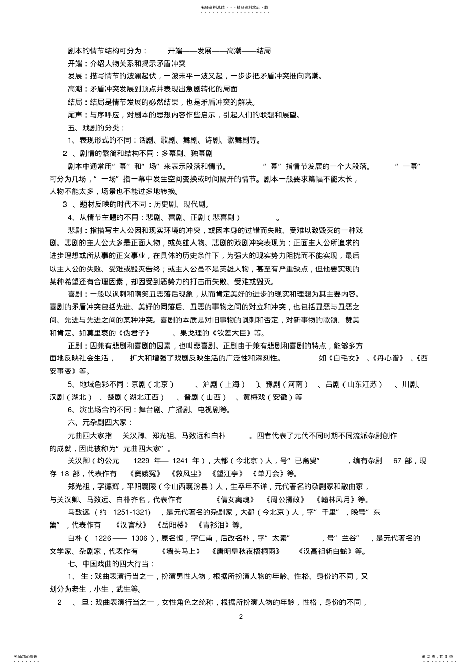 2022年戏剧知识 .pdf_第2页