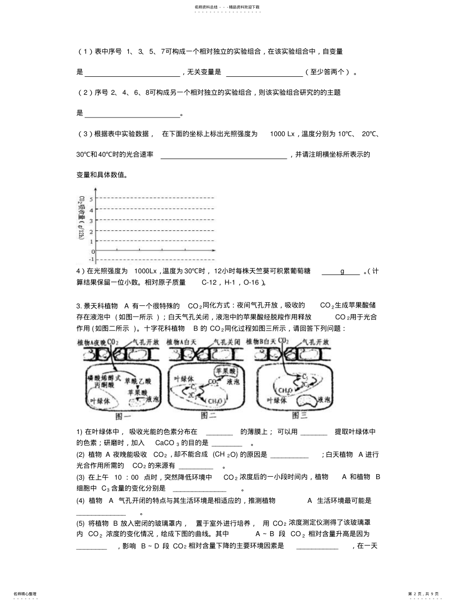 2022年2022年光合作用与呼吸作用 .pdf_第2页