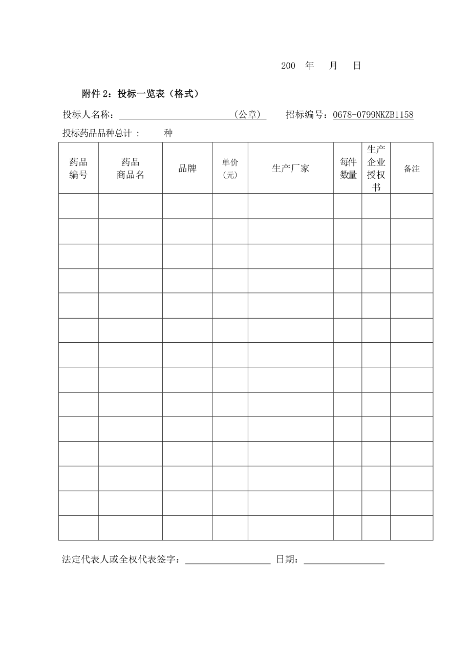 384.各行各业投标标书范本及标书教程 药品采购投标书.doc_第2页