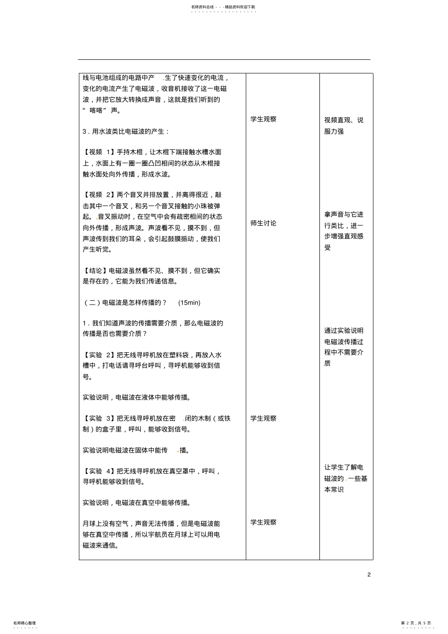 2022年2022年九年级物理全册.电磁波的海洋教案新人教版 .pdf_第2页