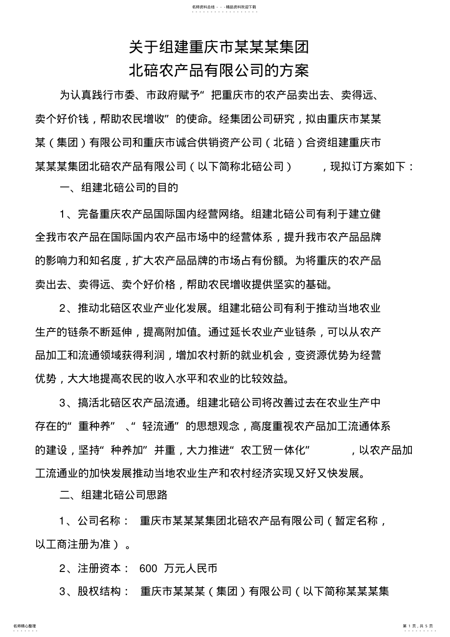 2022年2022年公司组建方案 .pdf_第1页