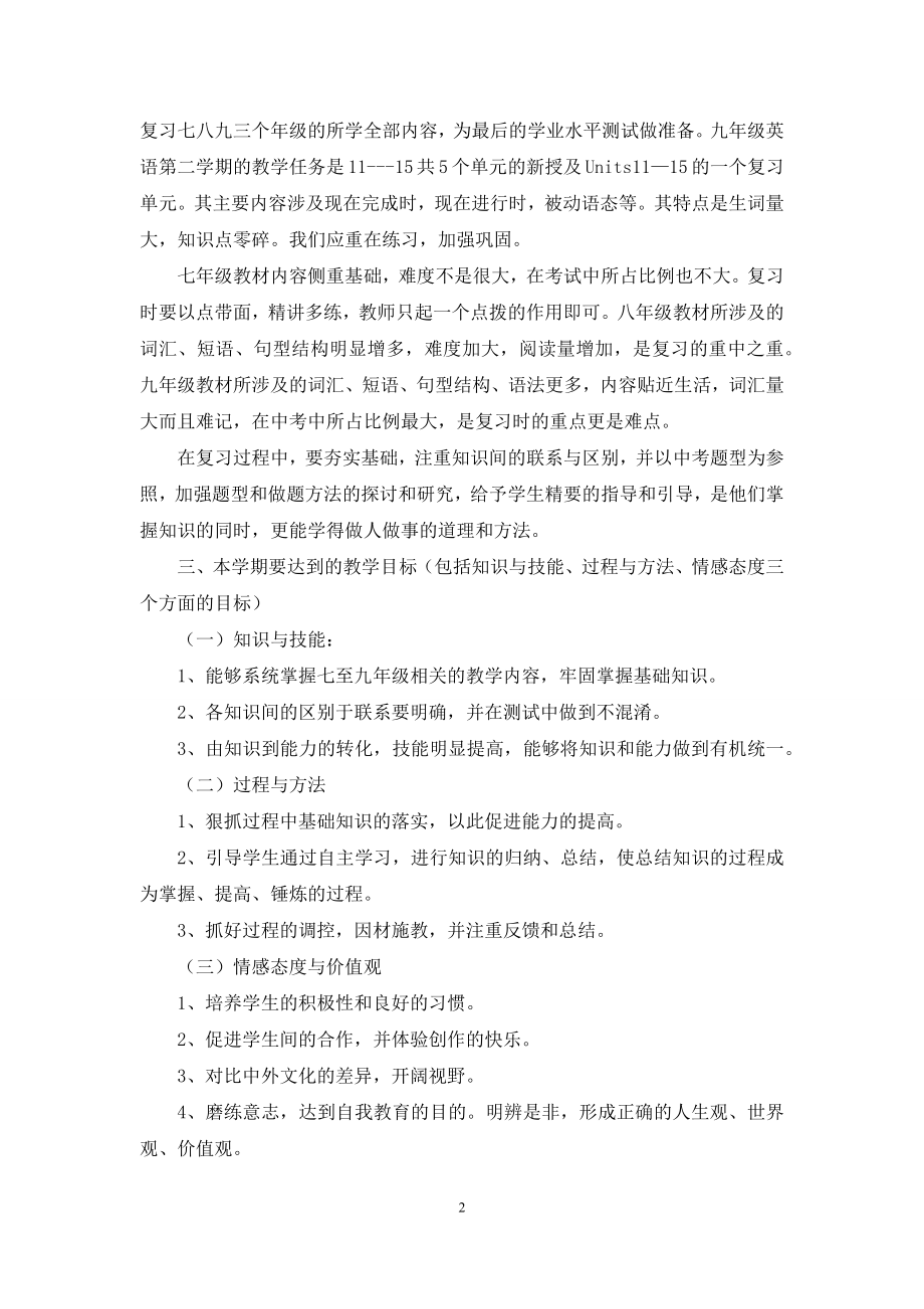 九年级英语下期工作计划.docx_第2页