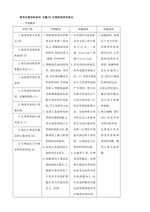 【高中生物】高考生物复习夺标学案：专题09-生物的变异和进化.doc