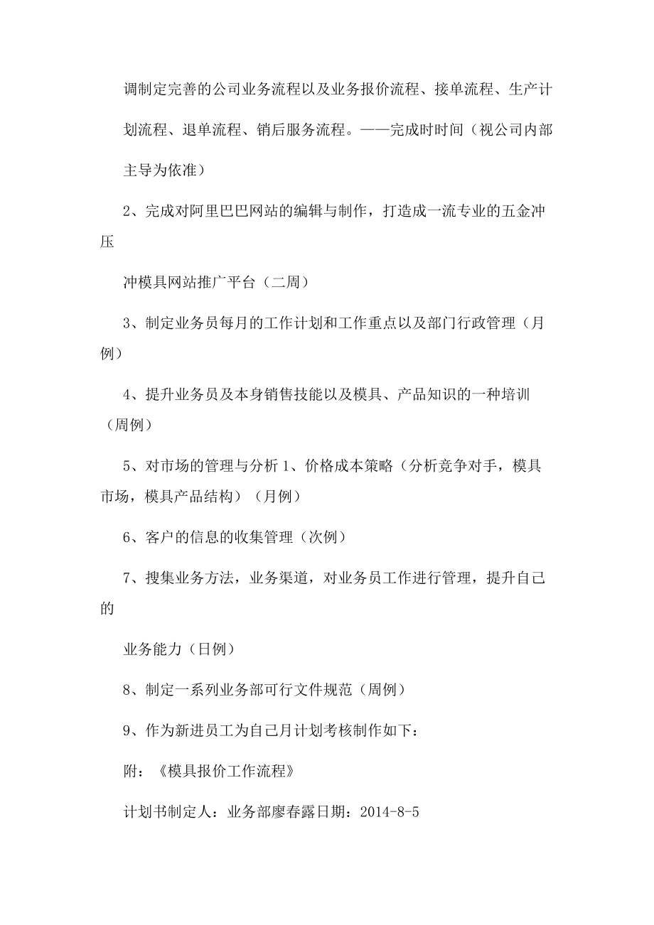 业务经理工作计划表.docx_第2页