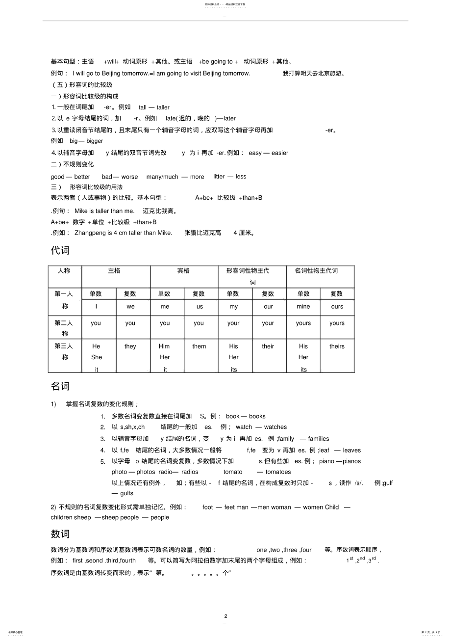 2022年2022年六年级英语语法知识点汇总 2.pdf_第2页