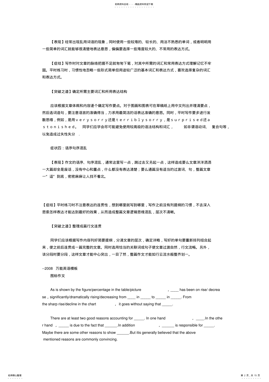 2022年成人高考英语作文万能模板 .pdf_第2页