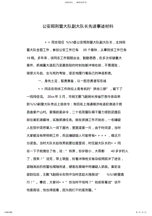 2022年2022年公安局刑警大队副大队长先进事迹材料 .pdf