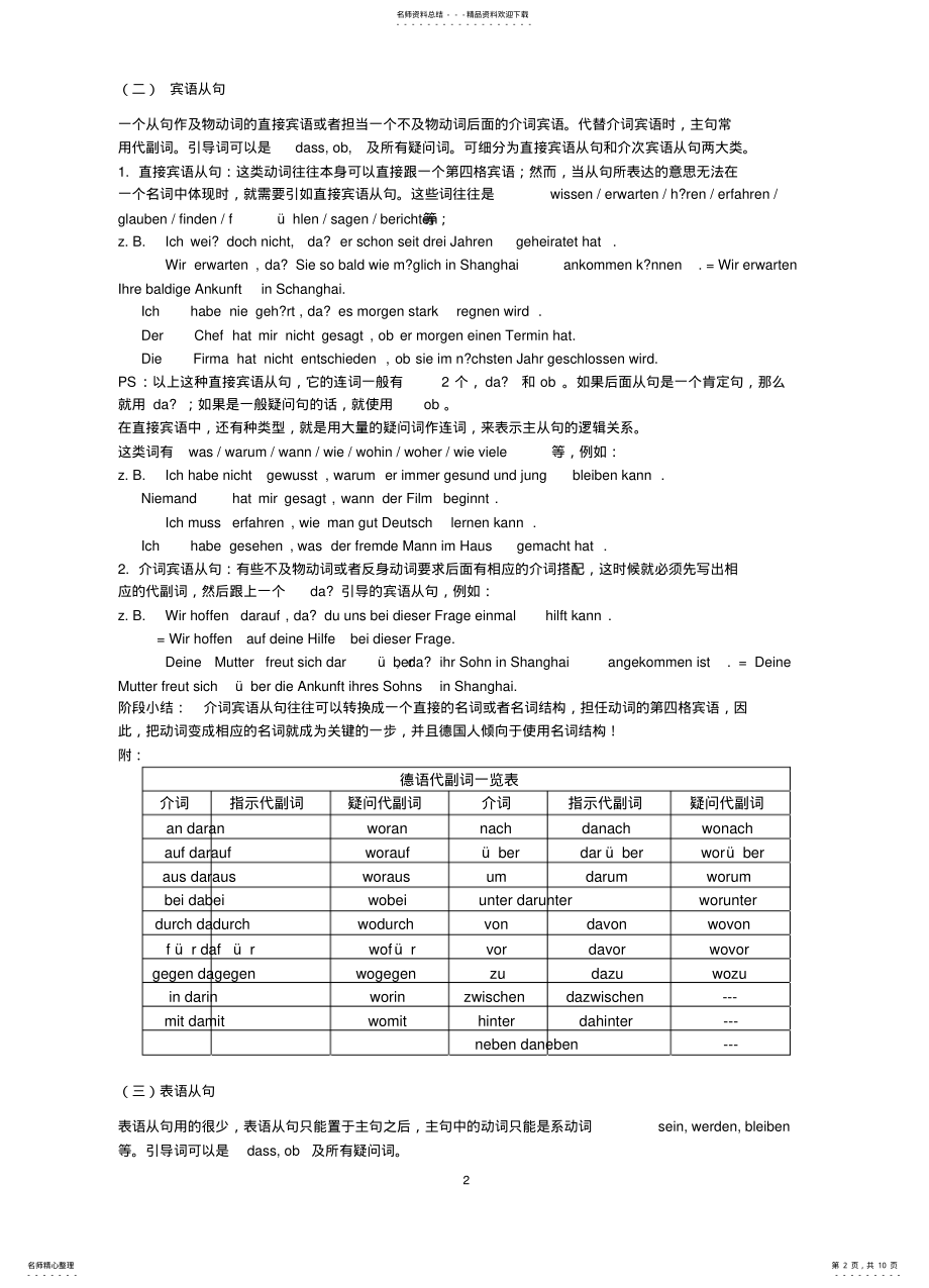 2022年德语主从复合句整理归 .pdf_第2页