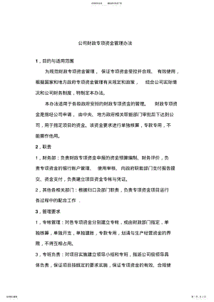 2022年2022年公司财政专项资金管理办法 .pdf