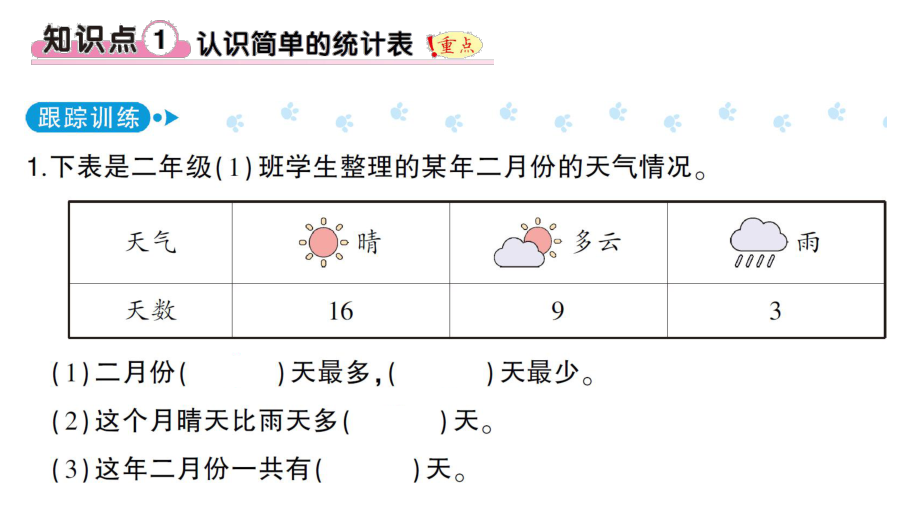 二年级下册数学第一单元数据收集与整理复习ppt课件.pptx_第2页