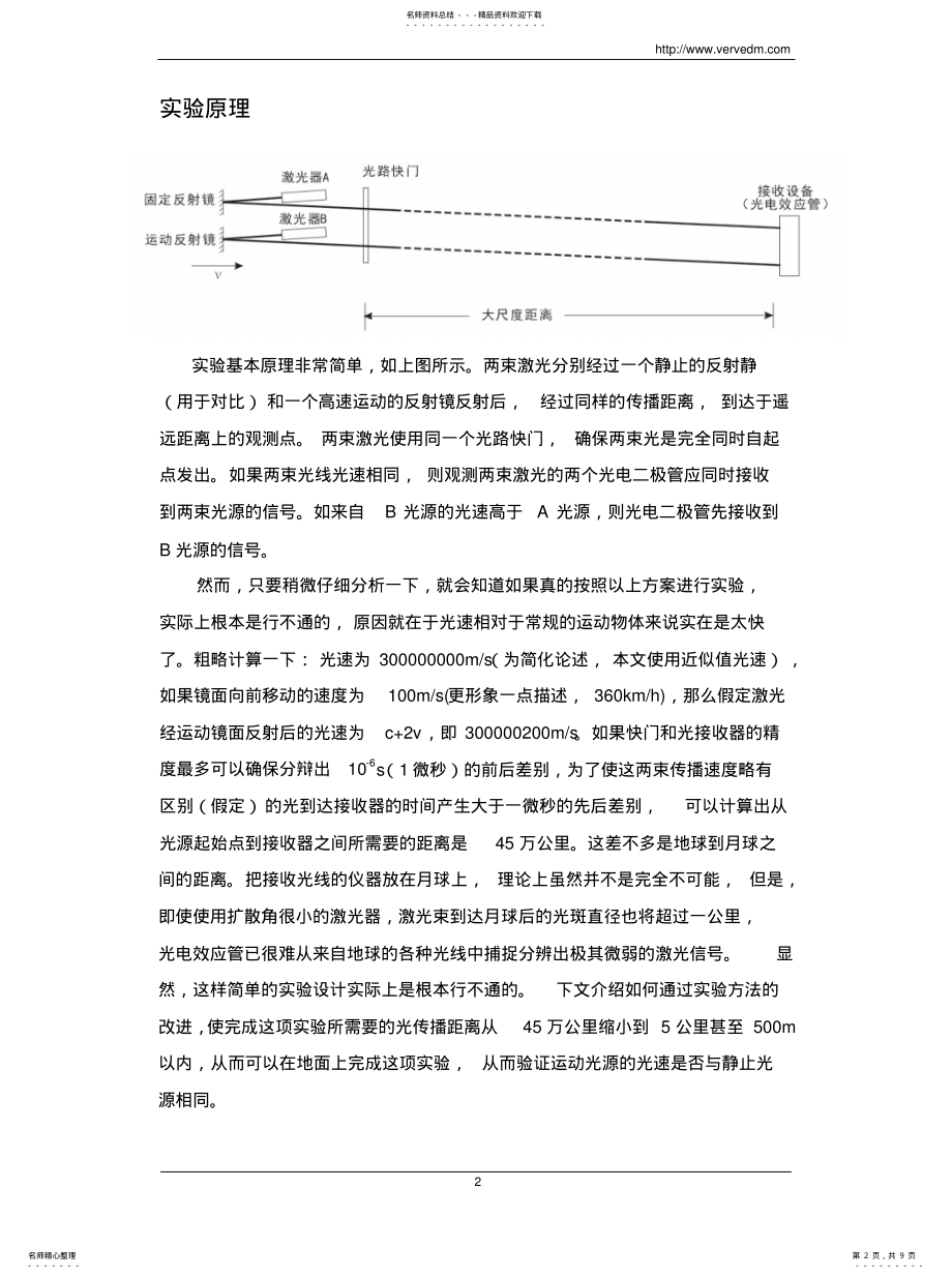 2022年2022年光速是否与光源运动速度相关的验证实验 .pdf_第2页