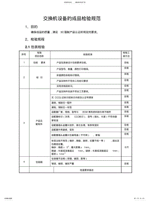 2022年2022年交换机设备的成品检验规范 .pdf