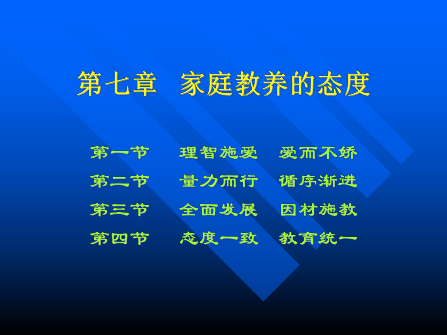 家庭教育学--第七章--家庭教养的态度ppt课件.ppt_第1页