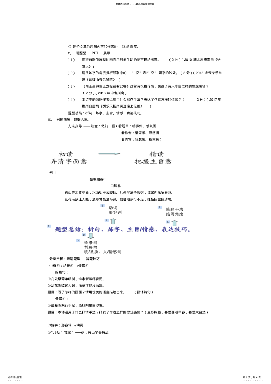 2022年2022年九年级古诗词鉴赏复习教案张馨_共页 .pdf_第2页