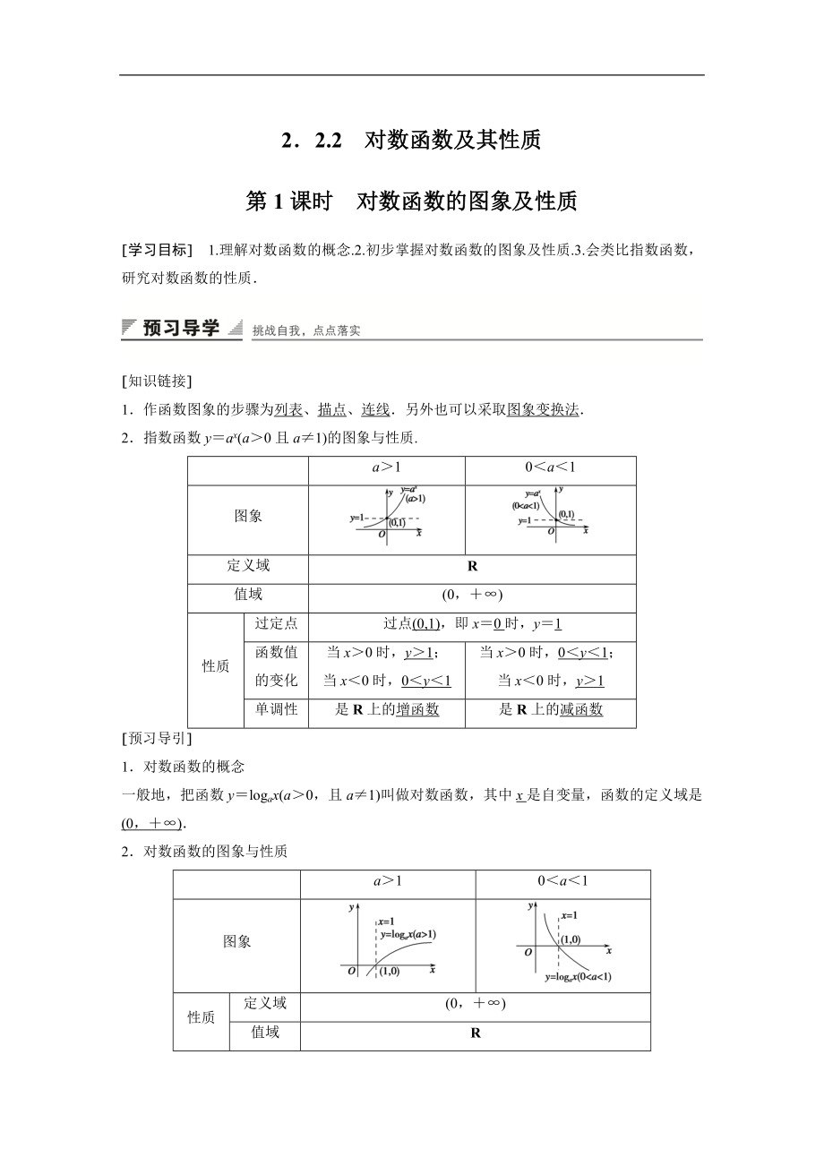 人教版高中数学必修1全套教学教案试题第二章-2.2.2-第1课时.docx_第1页