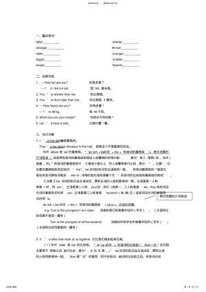 六年级下册unit知识点,推荐文档 .pdf