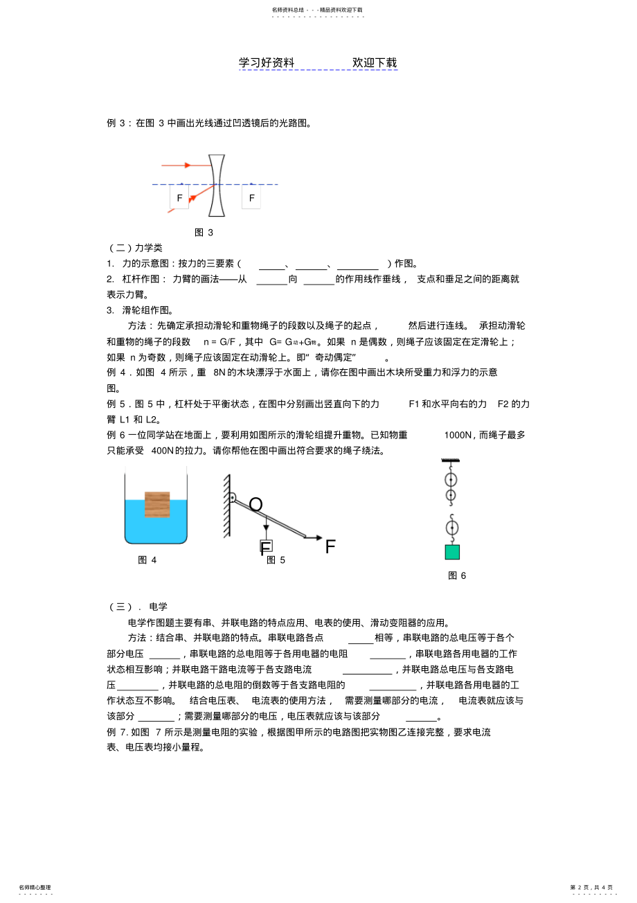 2022年2022年九年级物理作图专题复习 .pdf_第2页