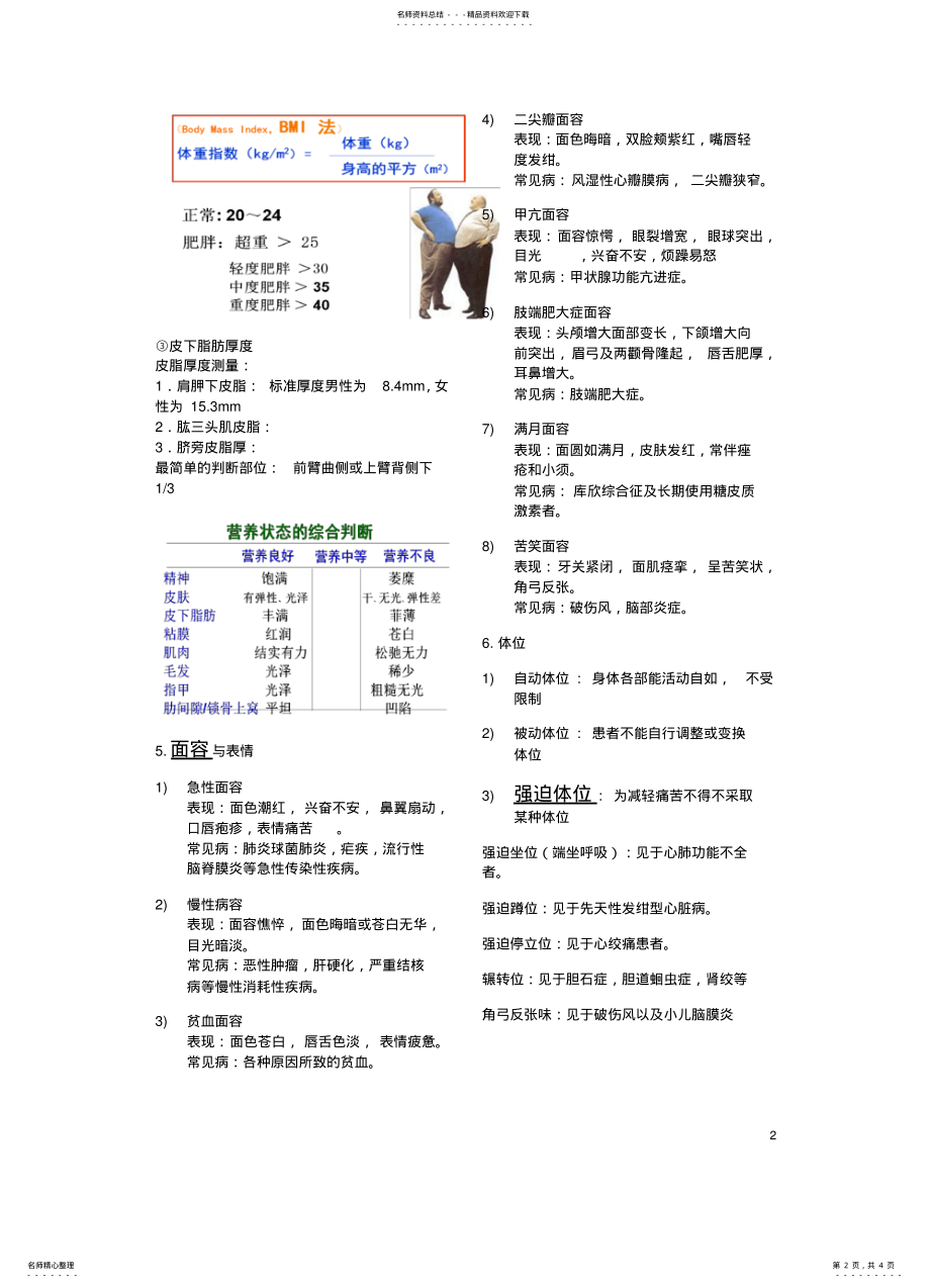 2022年2022年健康评估——一般状态评估 .pdf_第2页